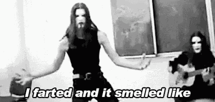 Metalhead Fart GIF