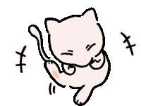 Mew Laughing Sticker
