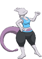 Mewtwo Wii Fit Trainer Sticker
