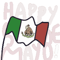 Mexican Puebla5de Mayo Happy Cinco De Mayo Mexican Flag Happy5de Mayo Mexican Sticker