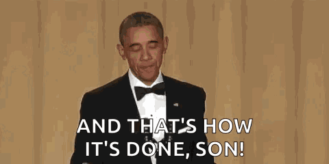 Mic Drop Obama GIF