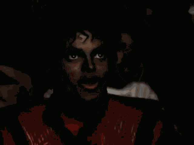 Michael Jackson Eating Popcorn Thriller GIF