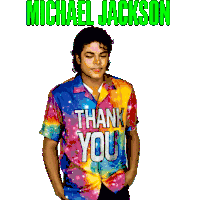 Michael Jackson Thank You Sticker