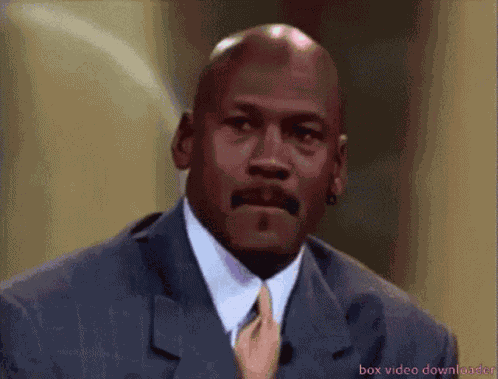 Michael Jordan Crying Close Eyes GIF