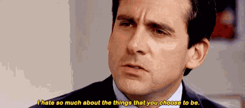 Michael Scott Hate GIF
