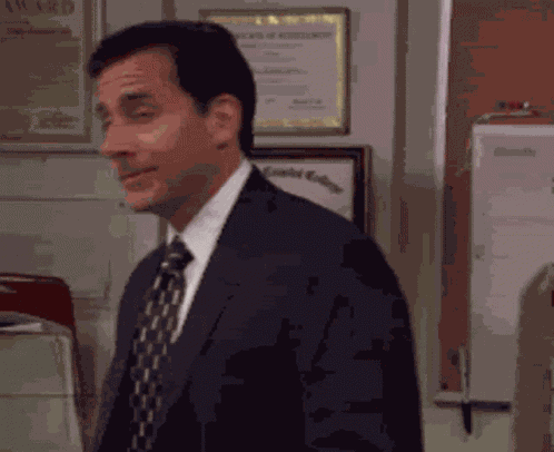 Michael Scott Nah GIF