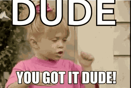 Michelle Tanner Dude You Got It GIF