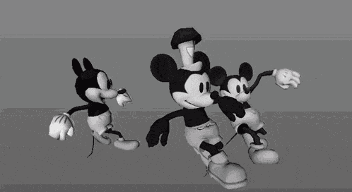 Mickey Mouse Black And White GIF