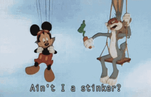 Mickey Mouse Bugs Bunny GIF