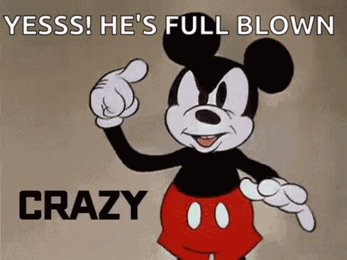 Mickey Mouse Crazy GIF