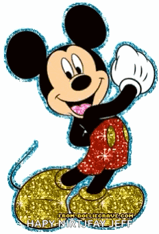 Mickey Mouse Glitter GIF