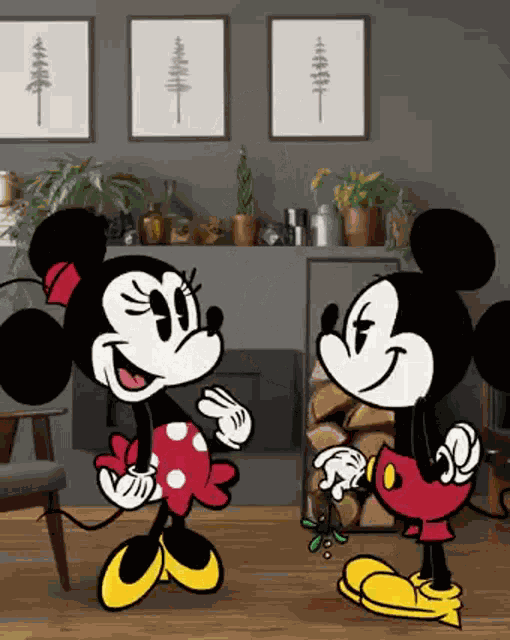 Mickey Mouse Kiss GIF
