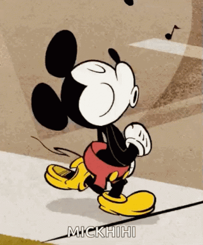 Mickey Mouse Walking GIF