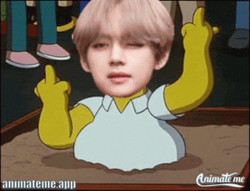 Middle Finger Homer Simpson GIF