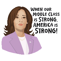 Middleclassstrong Kamalaharris Sticker