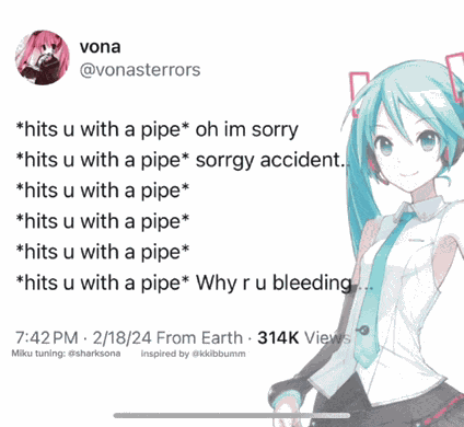 Miku Why Are You Bleeding Meme
