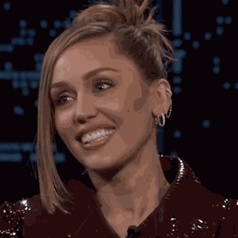 Miley Cyrus Smile GIF