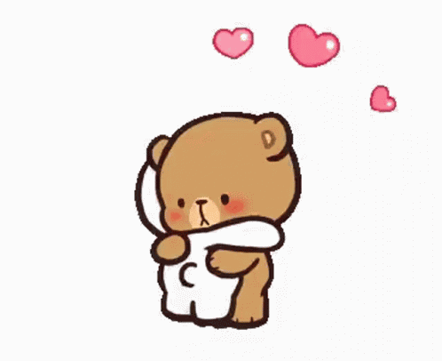 Milk And Mocha Bear Hearts GIF