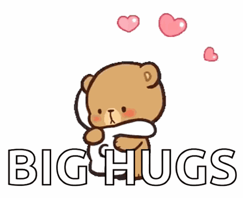 Milk And Mocha Bear Hearts GIF