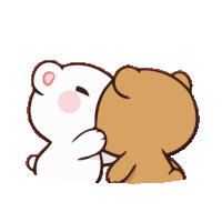 Milk And Mocha Kiss Cheek Sticker