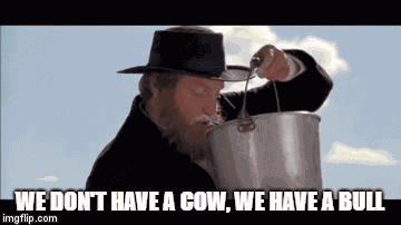 Milking The Bull GIF