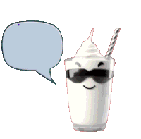 Milkshake Thank You Sticker