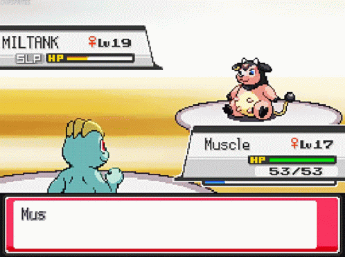 Miltank Muscle Used Low Kick GIF