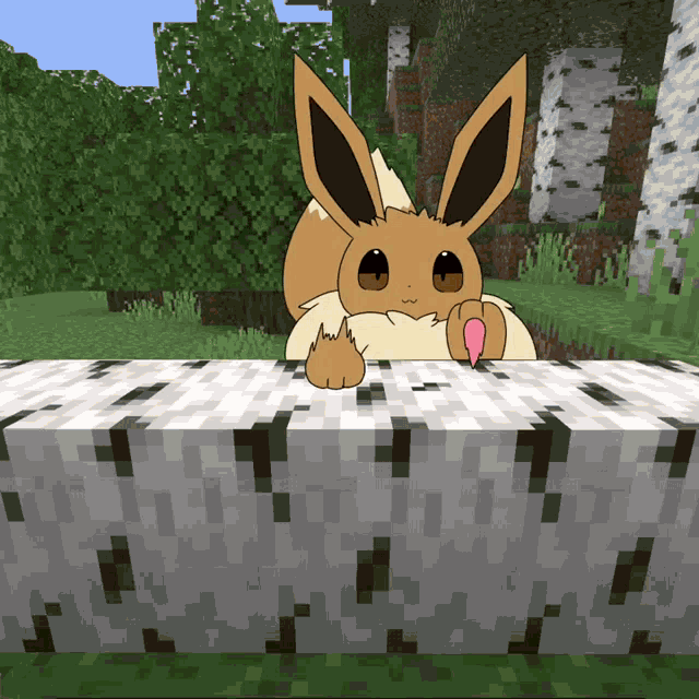 Minecraft Eevee GIF