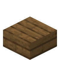Minecraft Spruce Slab Sticker