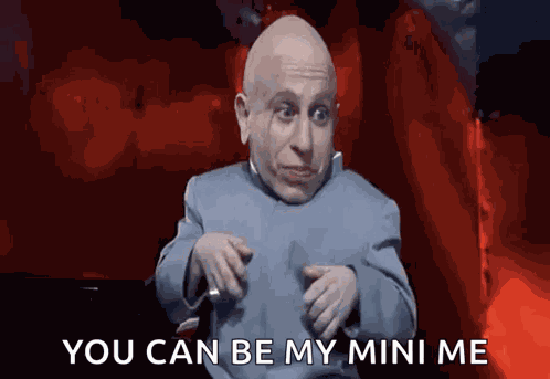 Mini Me Pointing GIF