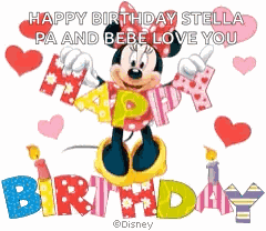Mini Mouse Happy Birthday GIF