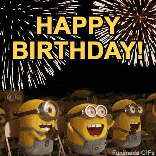 Minion Birthday GIF