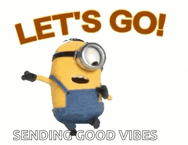 Minion Lets Go GIF