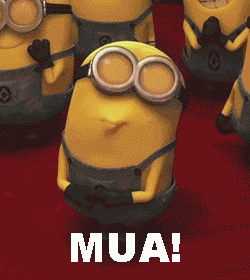 Minions Birthday Kiss GIF