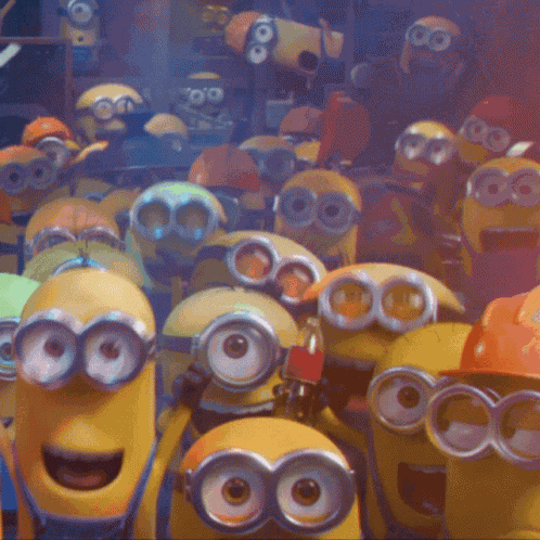 Minions Cheering GIF