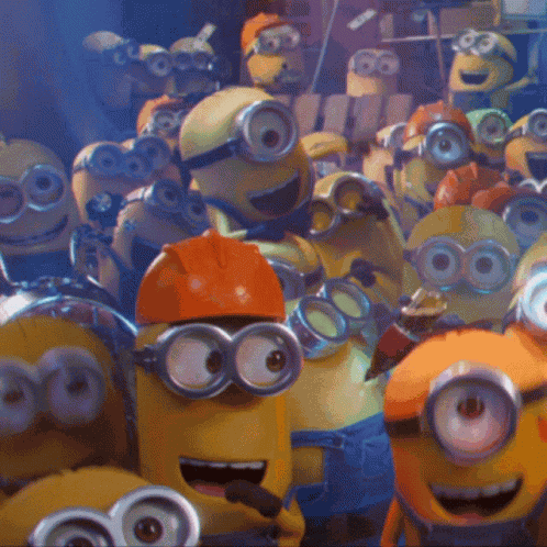 Minions Cheering GIF
