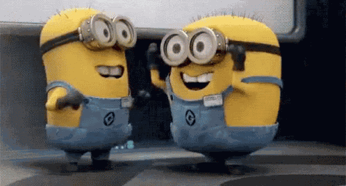 Minions Excited GIF