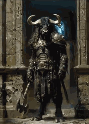 Minotaur миф GIF