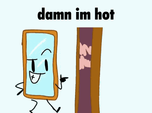 Mirrory Damn Im Hot GIF