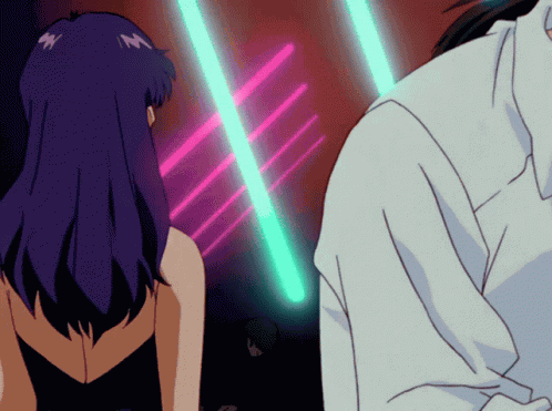 Misato Katsuragi Evangelion GIF
