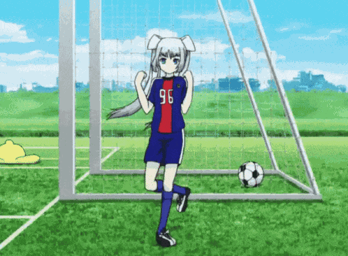 Miss Monochrome Soccer GIF