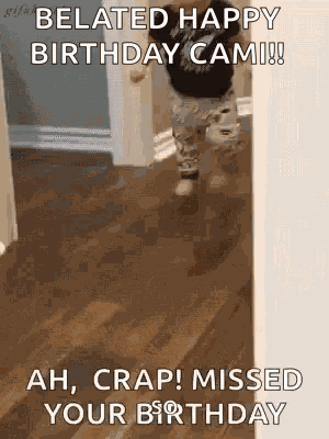 Missed Your Birthday Forgot Your Birthday GIF