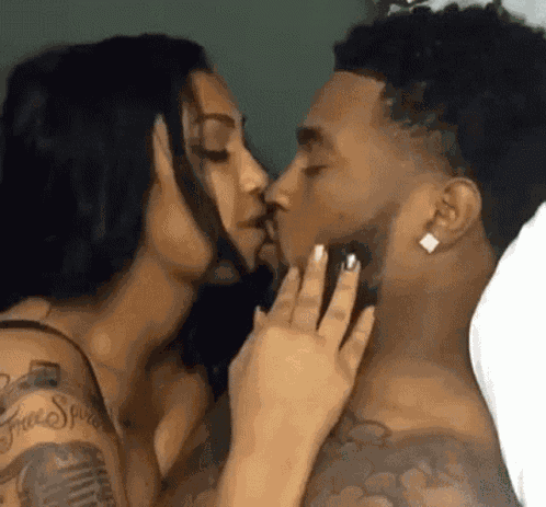 Missing His Kisses Couple GIF