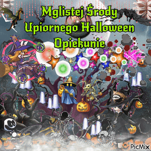 Mistwood Sroda Halloween Fog Spooky Black Mage Marisa Touhou 2012 Core GIF