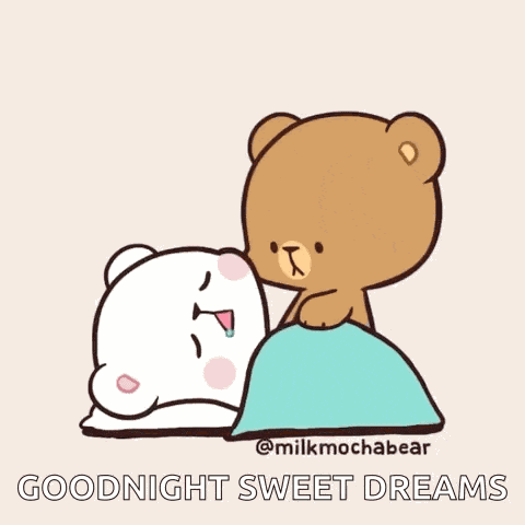 Mocha And Milk Bears Kiss GIF