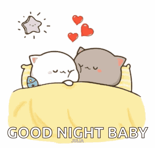 Mochi Cats Sleepin Snuggle GIF