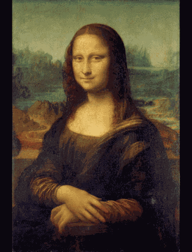 Mona Lisa Painting GIF