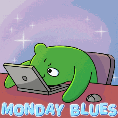 Monday Blues Lazy Monday GIF