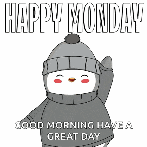 Monday Penguin GIF