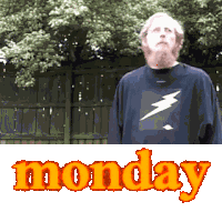Monday Work Sticker